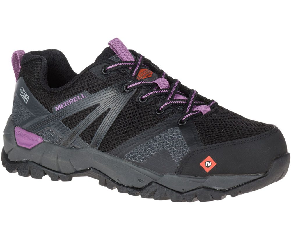 Merrell Hiking Shoes Black - Fullbench 2 SD Steel Toe Work - Womens 53JKLOGQH